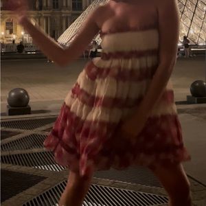 Cream and plaid sundress